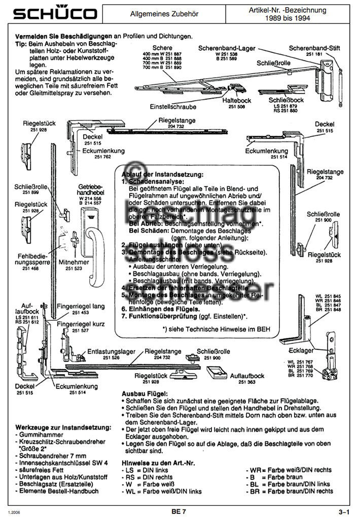 Ersatzteile_SCHUeCO_Kunststoff_1989-1994